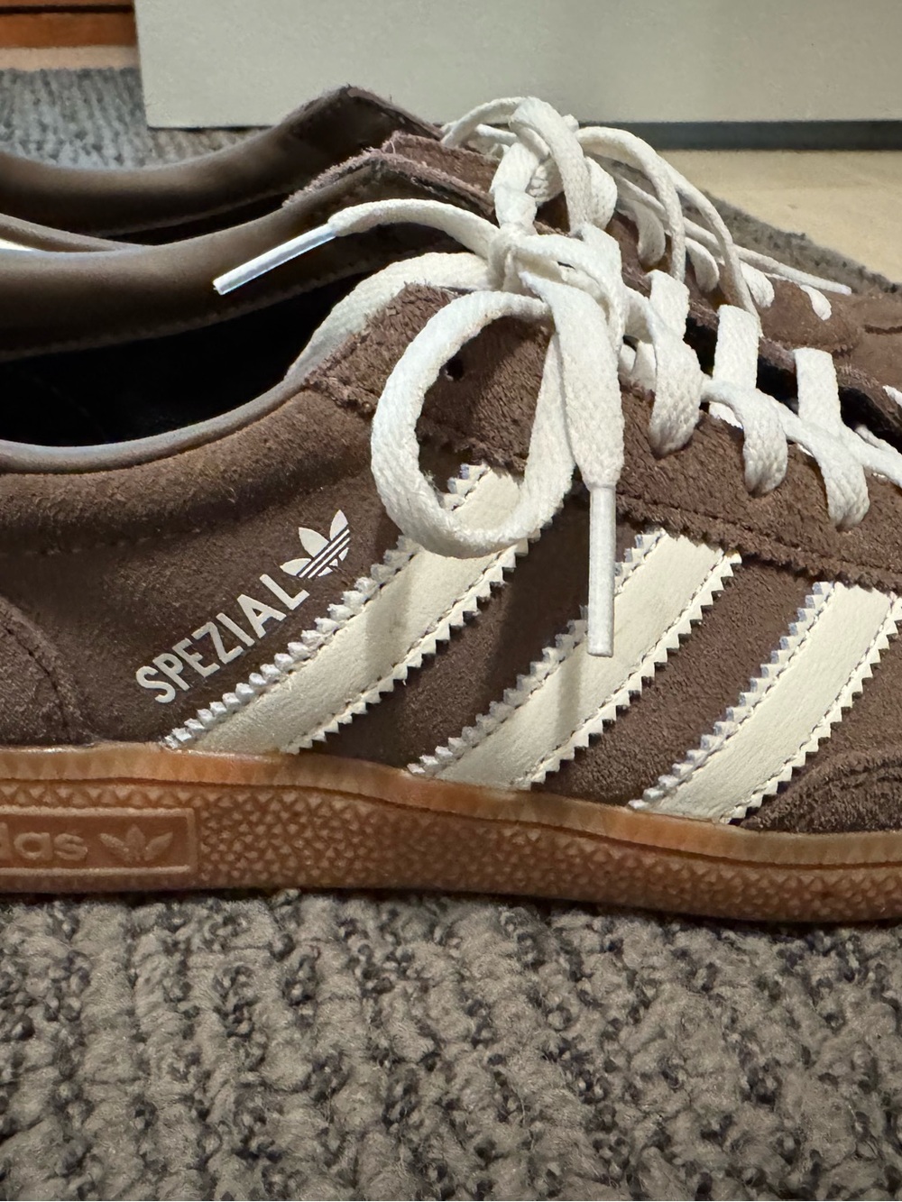 Adidas Brown Handball Spezial Shoes - Picture 3 of 5